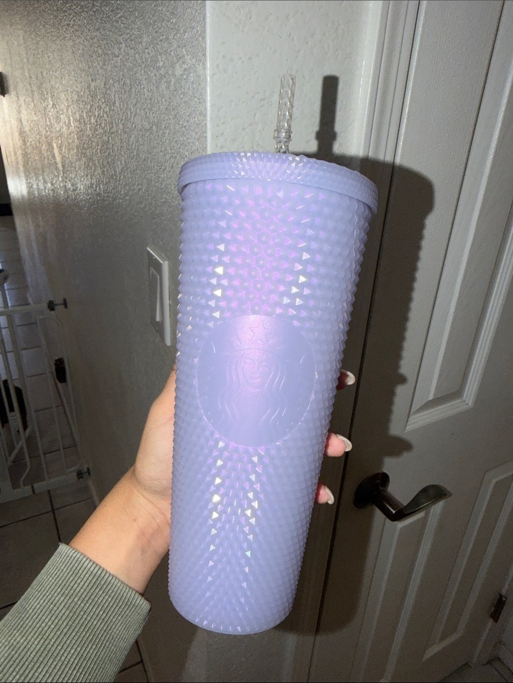 Starbucks Purple Studded Tumbler with Clear Straw